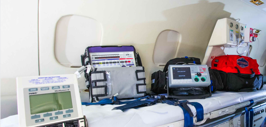 Advanced Medical Equipment used for Aeromedevac Medical Flights